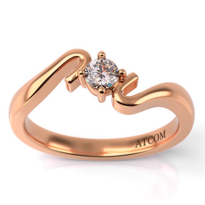 Годежен пръстен Giulia от розово злато