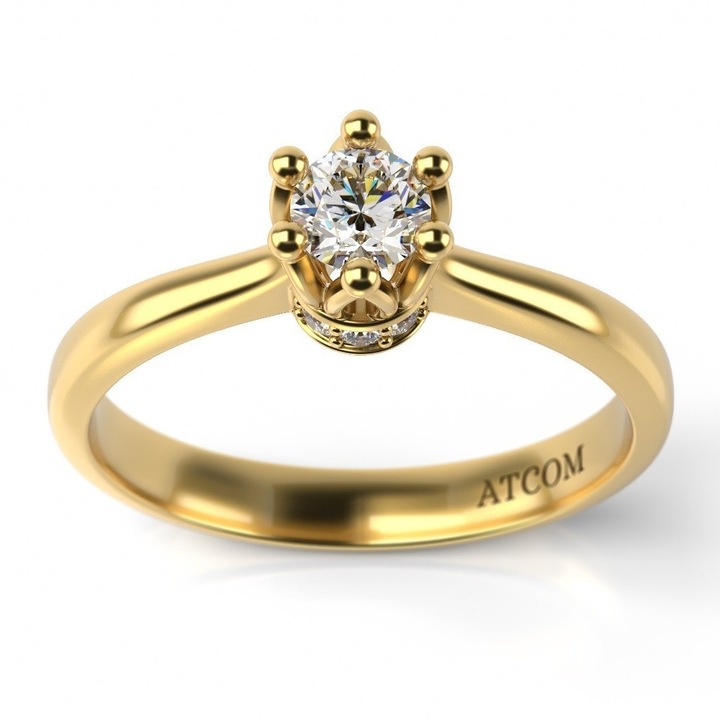 Годежен пръстен от жълто злато модел Andreus