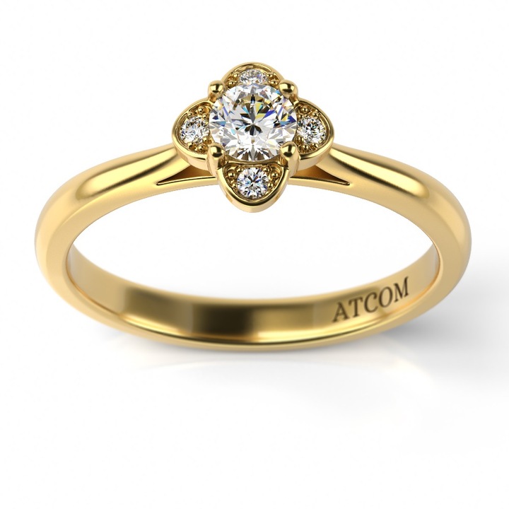 Годежен пръстен от жълто злато