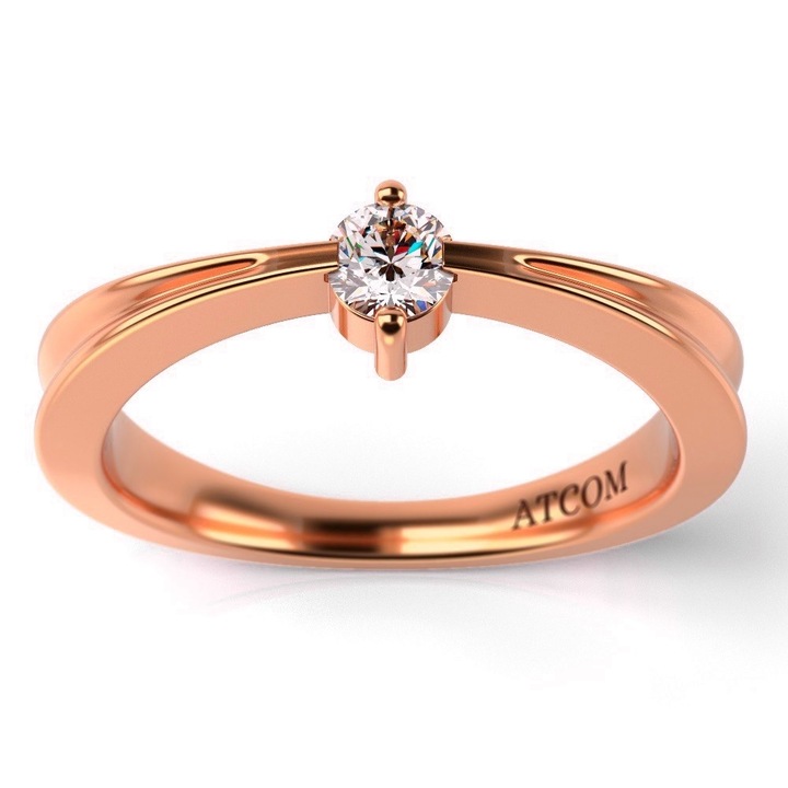 Годежен пръстен модел Джоузеф от розово злато