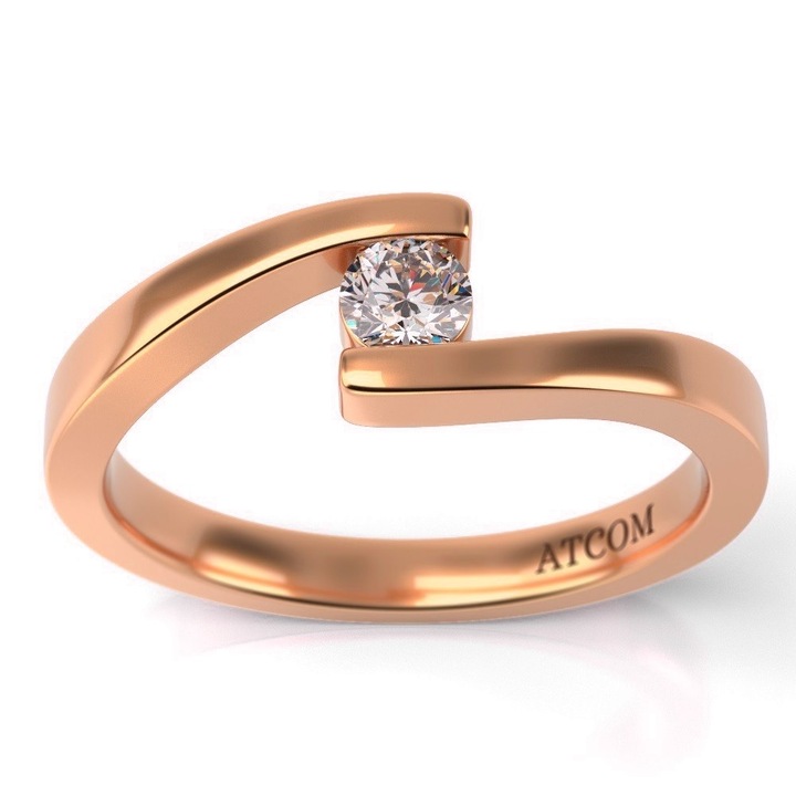 Годежен пръстен от розово злато, Clement