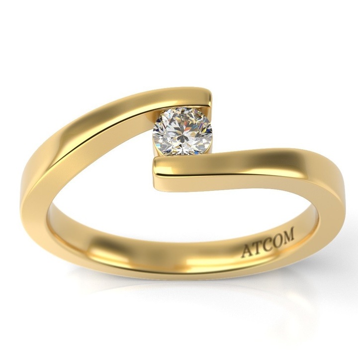 Годежен пръстен от жълто злато Clement