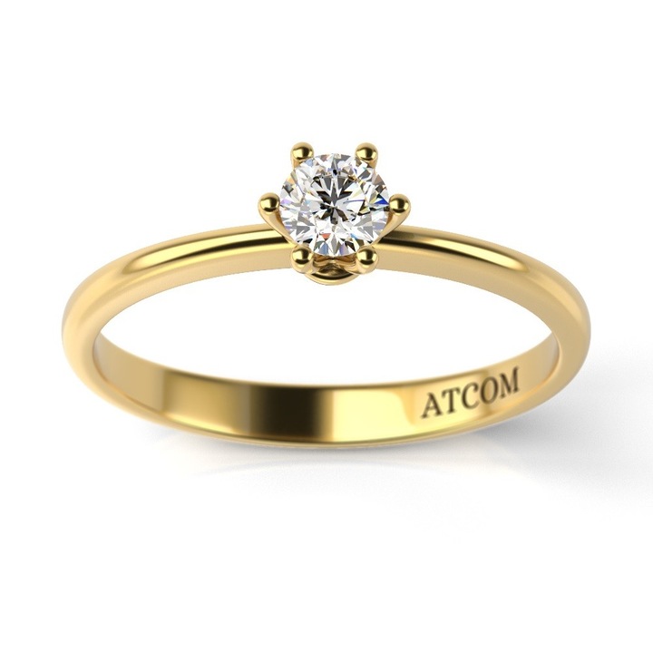 Годежен пръстен от жълто злато модел Manole