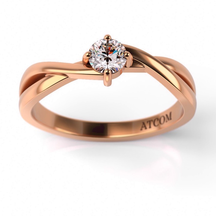 Годежен пръстен Beket от розово злато