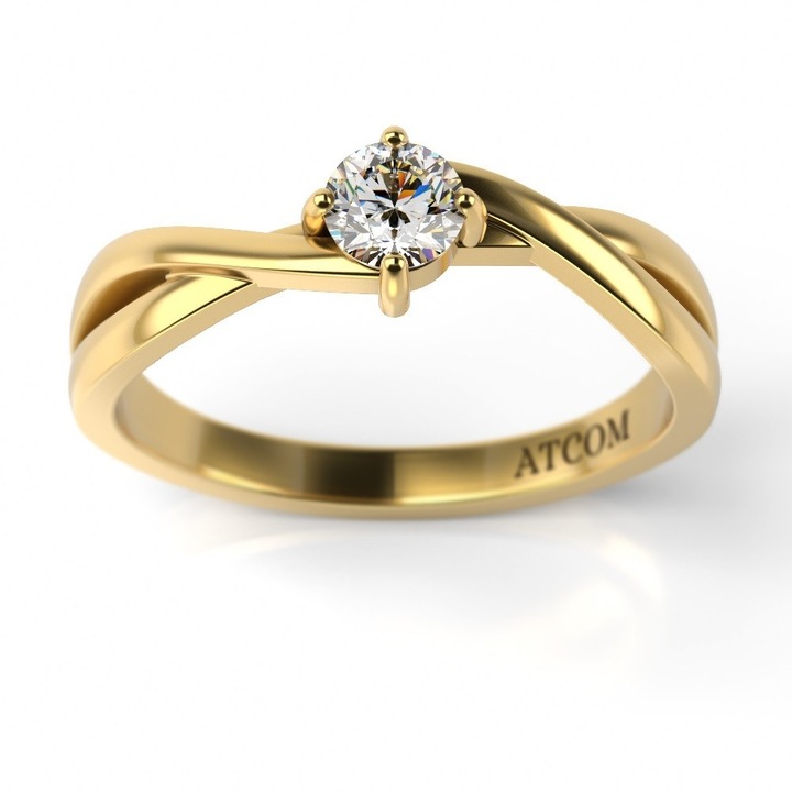 Годежен пръстен от жълто злато модел Beket