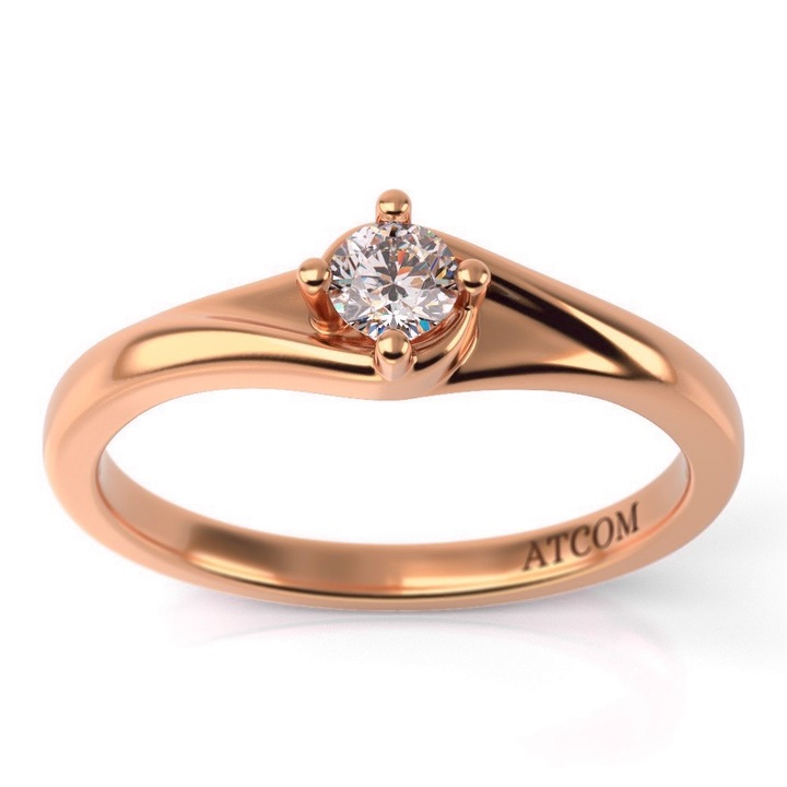 Годежен пръстен Alfrida от розово злато