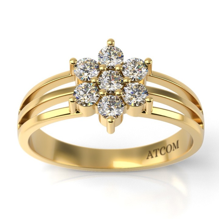 Годежен пръстен от жълто злато модел Алексей