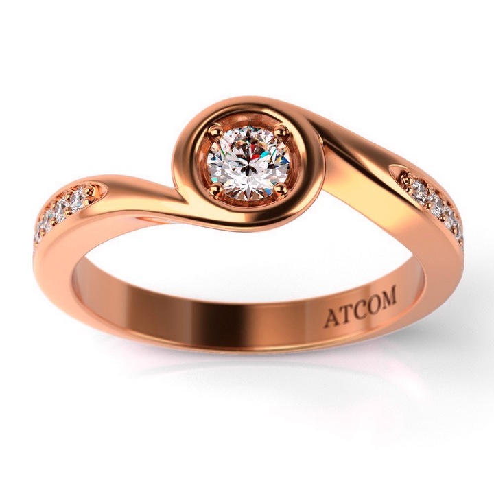 Годежен пръстен Vitaly от розово злато