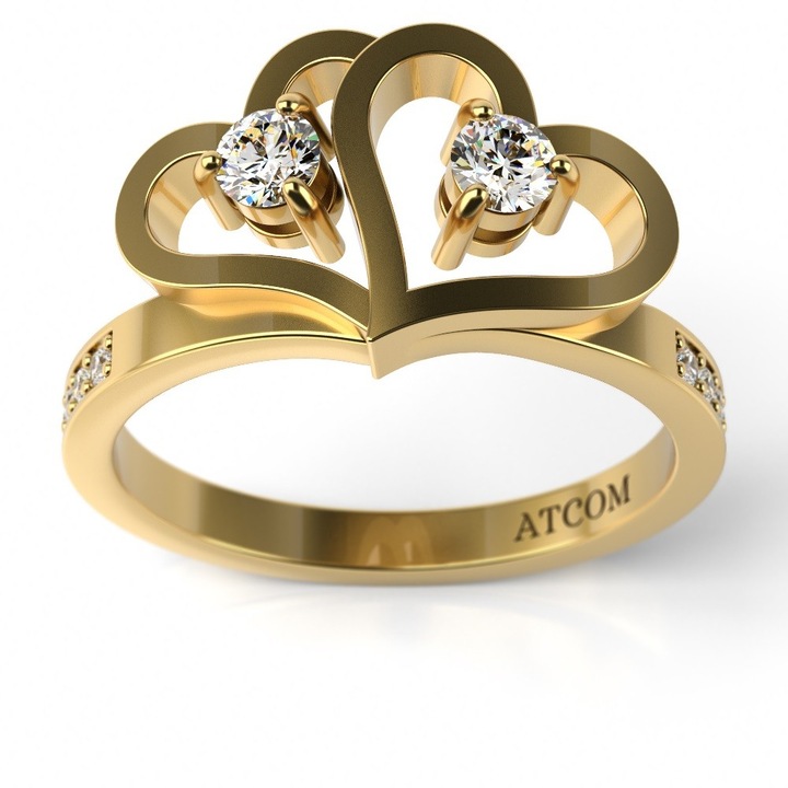 Годежен пръстен от жълто злато Diego модел