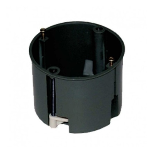 Doza pentru Intrerupator, Rigips, Simpla, Neagra