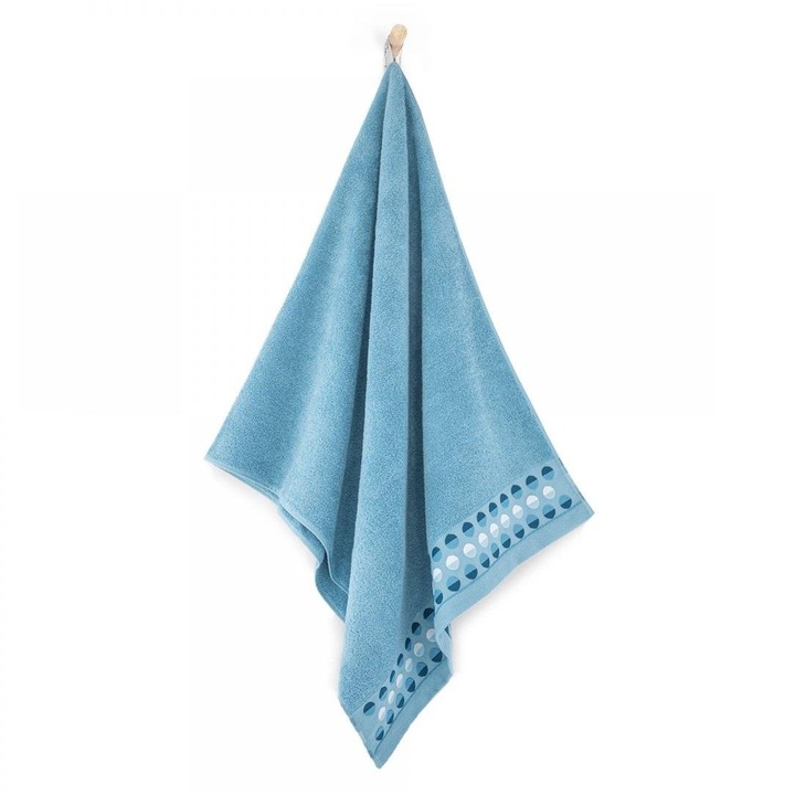 Хавлия за баня, Zwoltex, Памук, 70x140см, Синя