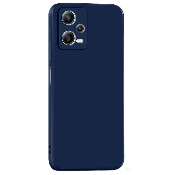 Xiaomi Redmi Note 12 5G (Globál) / Poco X5 5G kompatibilis szilikon hátlaptok, matt, sötétkék, Soft