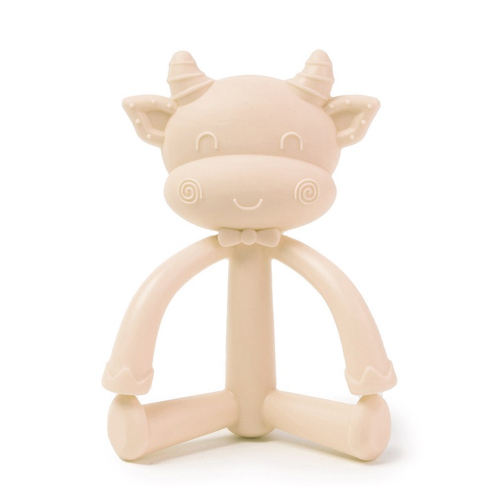 Szilikon rágóka - tehén, Krém - Nurio