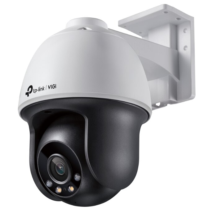 Camera IP TP-LINK VIGI, Pan Tilt, pentru exterior, dist. IR 30 m, tip lentila fixa 4 mm, 4 Mpx, 1 x RJ45 10/100M, carcasa plastic, POE