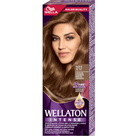 Vopsea de par permanenta Wellaton 7/17 Ciocolata Glazurata, 110 ml