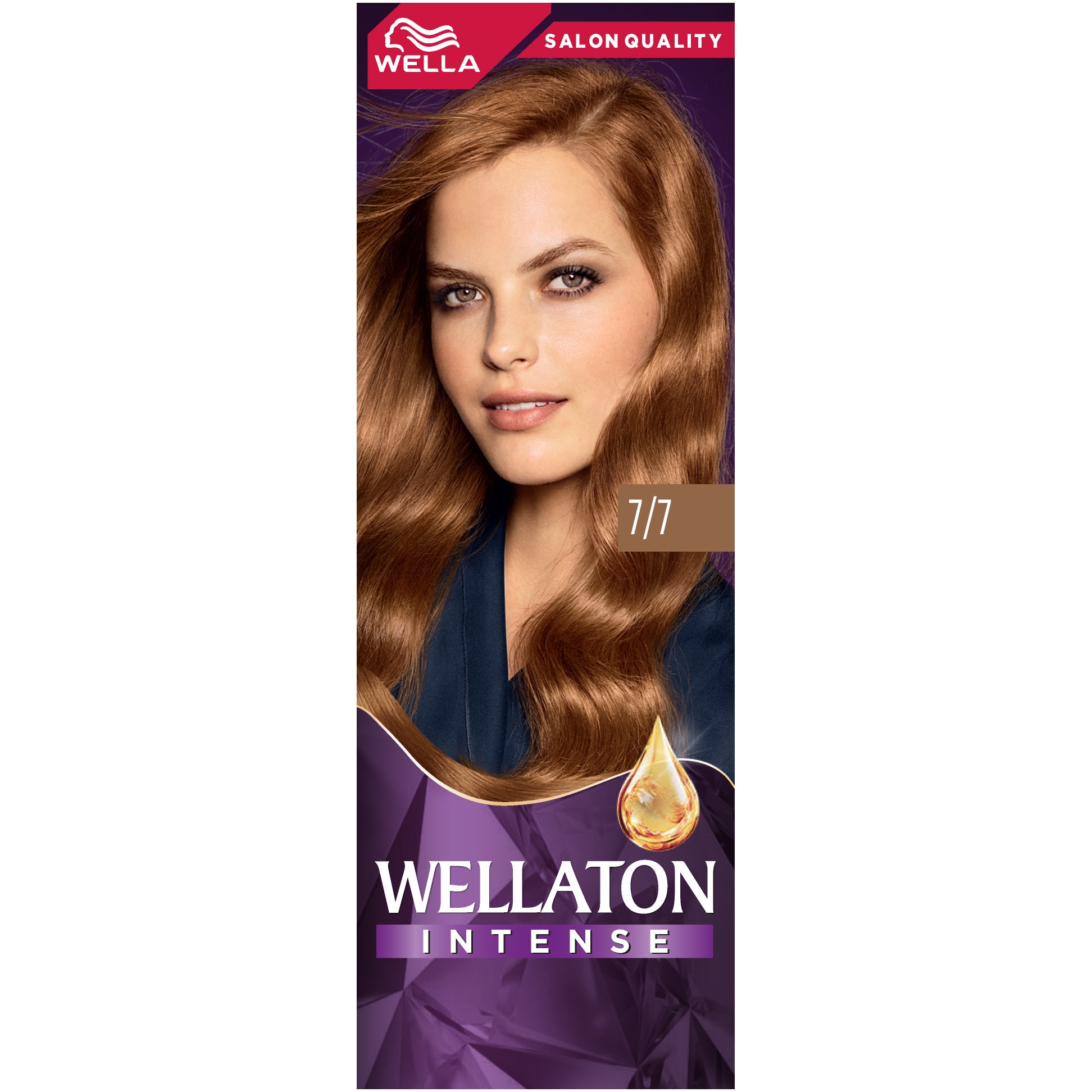 Vopsea de par permanenta Wellaton 7/7 Blond Mediu Castaniu, 110 ml
