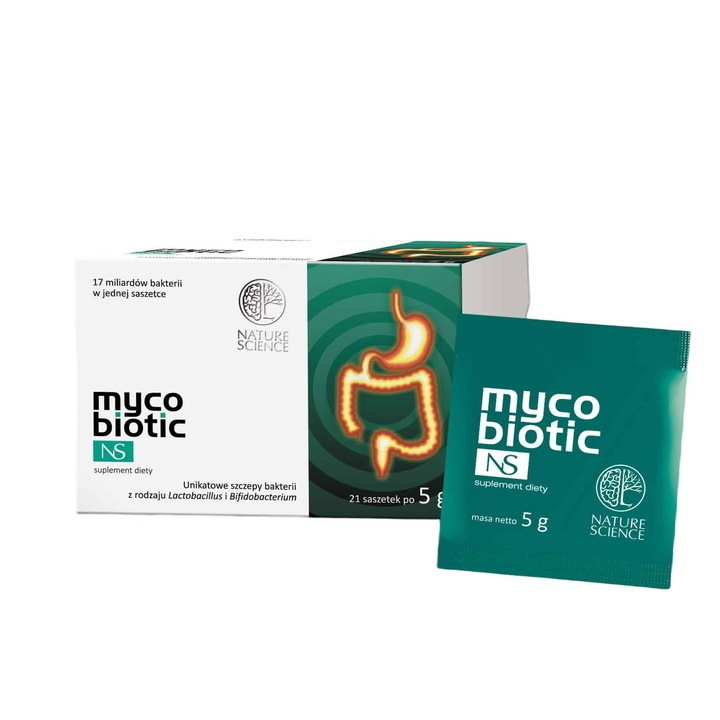 Micobiotic, Nature Science, Sustinerea tractului digestiv, 21 buc, Verde