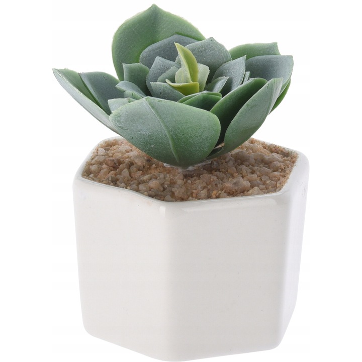 Planta artificiala in ghiveci suculenta 6,5 x 10 cm