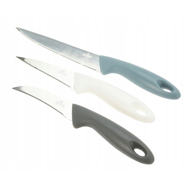 Set 3 cutite, Koopman, Inox, 23 x 19 x 18 cm, Multicolor