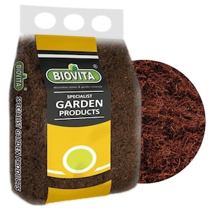 Fibra De Cocos Pentru Plante Si Flori, Biovita, 10 Mm, 5L, Imbunatatitor, Ecologic, Pentru Orhidee Si Terarii, Maro