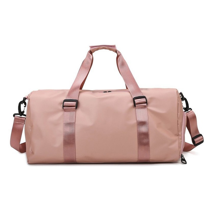 Jormftte sporttáska, rózsaszín, rekeszek cipők és nedves ruhák számára, kis méret