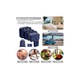 Set 7 organizatoare pentru imbracaminte/incaltaminte, Poliester, Bleumarin