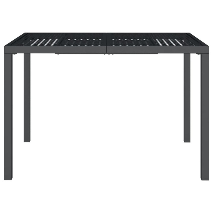 Masa de gradina vidaXL, antracit, 110x80x72 cm, otel, 15.95 kg