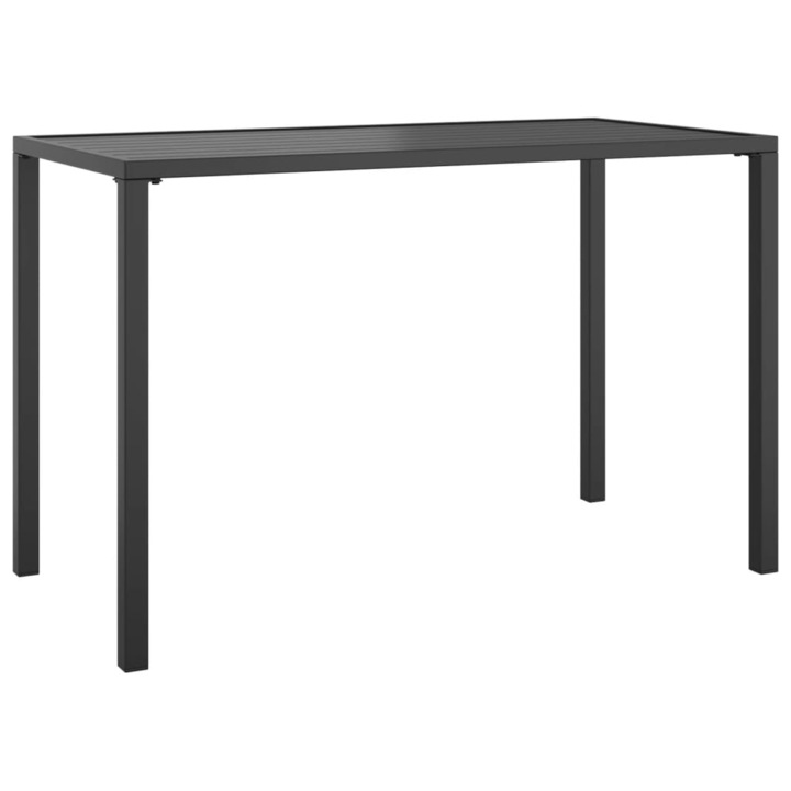 Градинска трапезна маса vidaXL, Антрацит, 110x54x70 cм, Стомана, 10.05 Kg