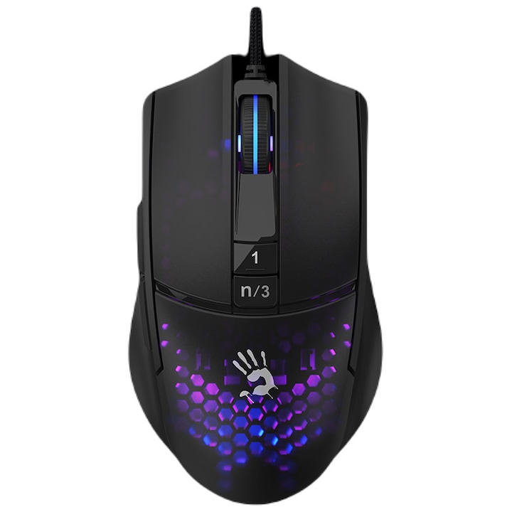 Геймърска мишка A4TECH Bloody L65 Max Honeycomb, Черен, USB