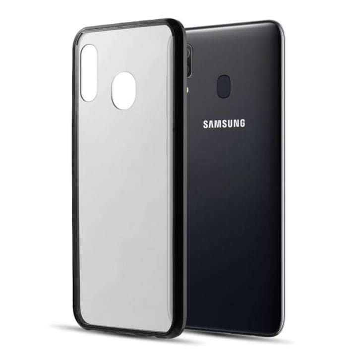 Кейс за Samsung Galaxy A40 tpu черен кант