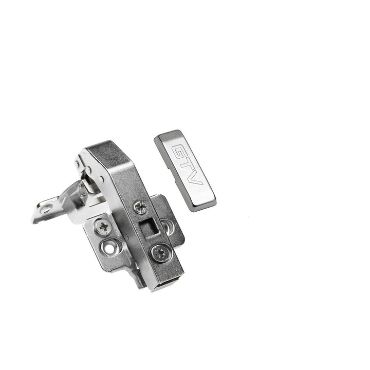 Balama cu reglaj 3D, cu lezena 90°, cu amortizare, clip-on, din otel, HCKT