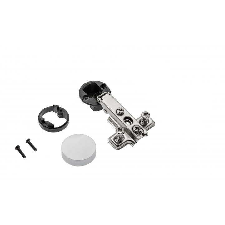 Alkalmazott üvegpánt, kerek króm borítás, rugóval, rácsúsztatható, CIG