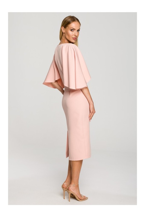 Made of Emotion Női midi ruha Suh M700 púder rózsaszín, Rózsaszín