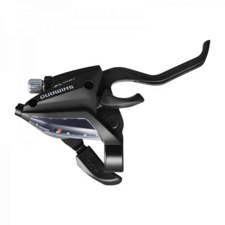 Fékkar és 8 sebességes hátsó váltó, jobb rögzítés, Shimano STEF500-8R