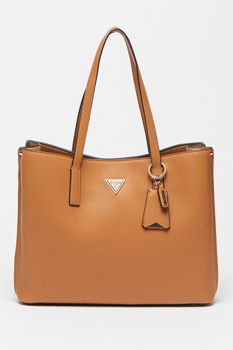 Guess, Meridian tote fazonú műbőr táska, Fahéjbarna