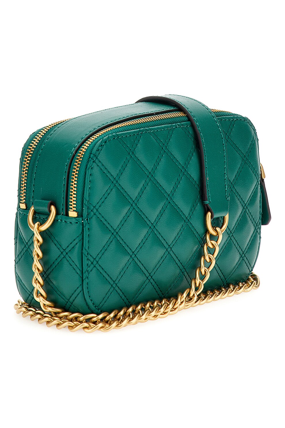 Guess, Geanta crossbody matlasata Giully, Verde - eMAG.ro