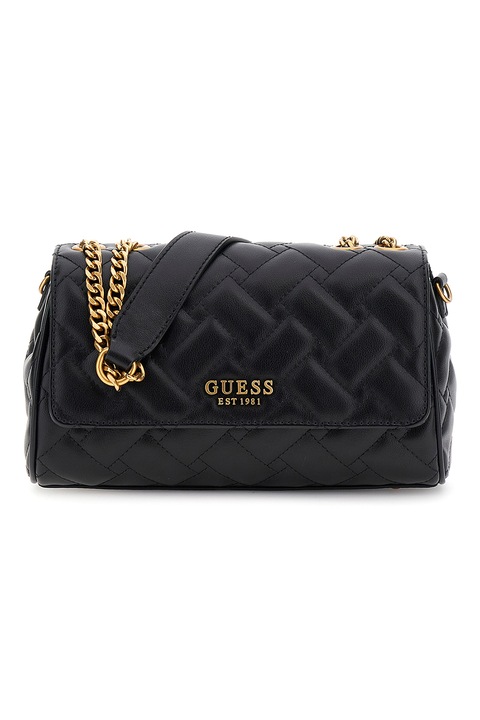 Guess, Gracelynn steppelt crossbody táska, fekete