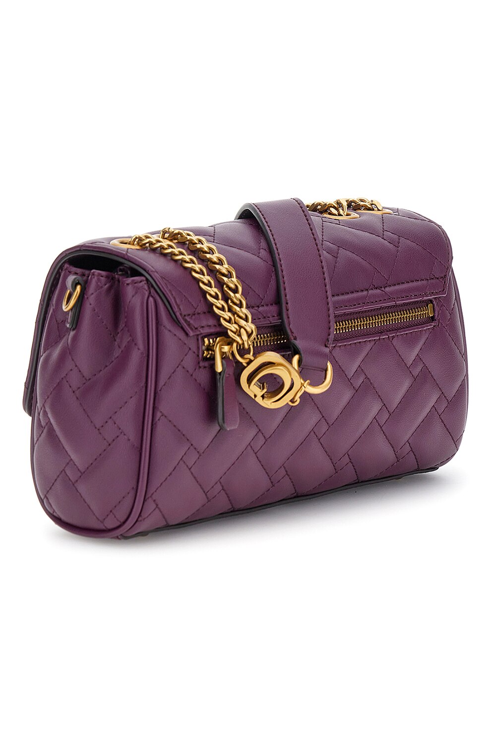 Guess, Geanta crossbody matlasata Gracelynn, Violet - eMAG.ro