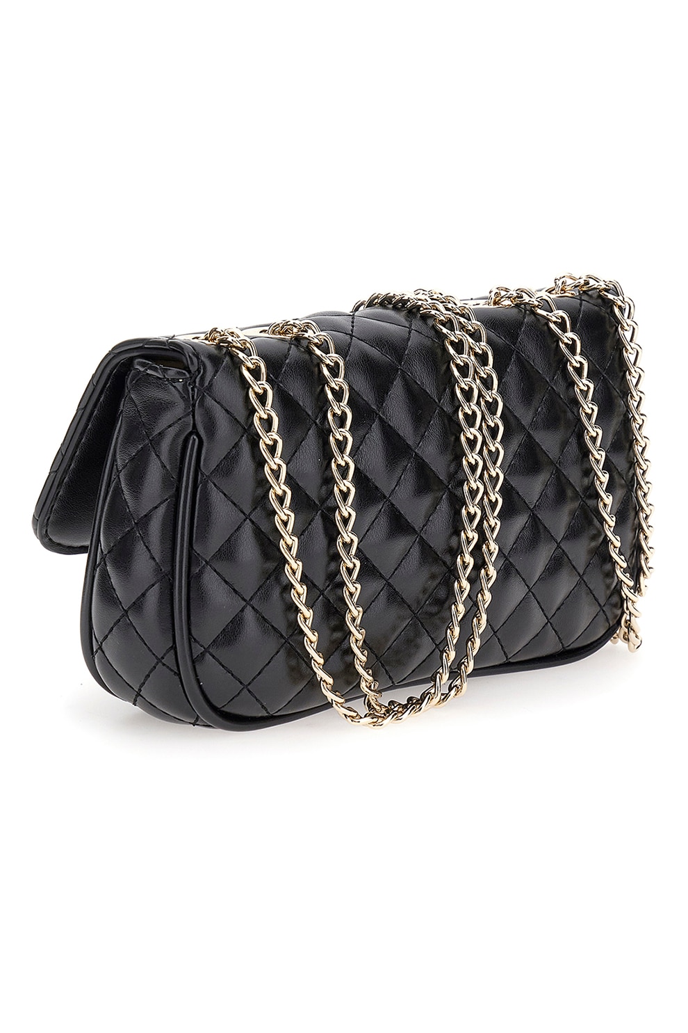 Guess, Geanta crossbody matlasata, Negru - eMAG.ro