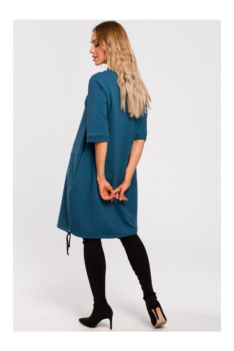 Made of Emotion Női midi ruha Sangye M451 Óceánkék, Sötétkék, S