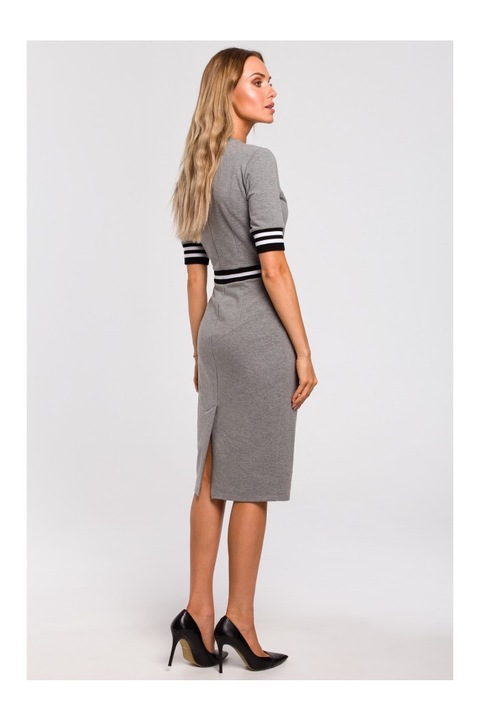 MOE noi ruha, ujjal, pamut, elasztan, feher, fekete, katona zöld, Fehér/Fekete/Szürke