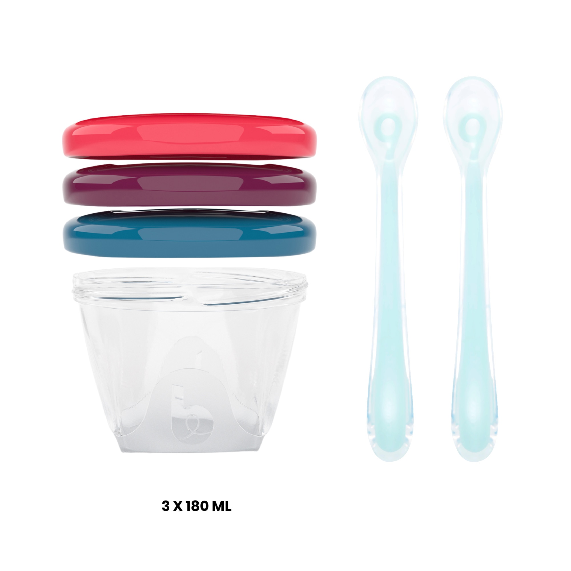 Robot de Bucatarie 6 In 1 Babymoov Pack Nutribaby Alb Cu 3 Boluri
