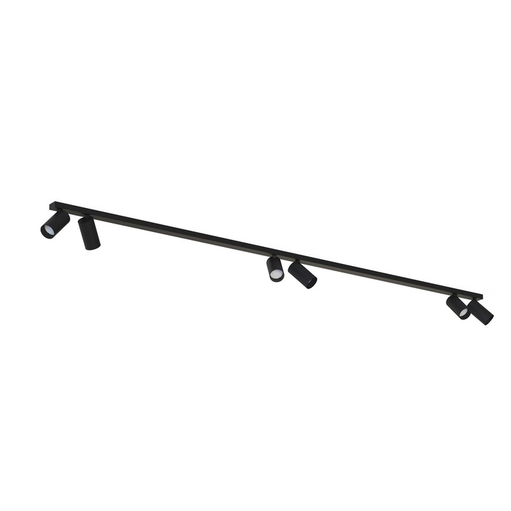 Sina cu spoturi, Nowodvorski, GU10, 6 x 10W, Negru