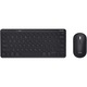 Комплект безжична/Bluetooth клавиатура + мишка, Trust LYRA, Multi-Device, US Layout, мишка 800-1600 DPI, Черен