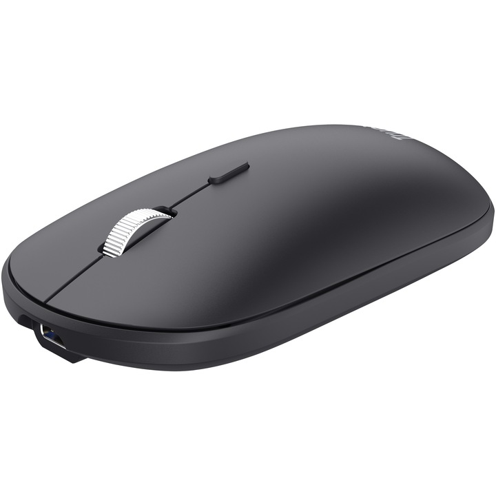 Kit tastatura + mouse Wireless/Bluetooth, Trust LYRA, Multi-Device, Layout US, mouse 800-1600 DPI, Negru