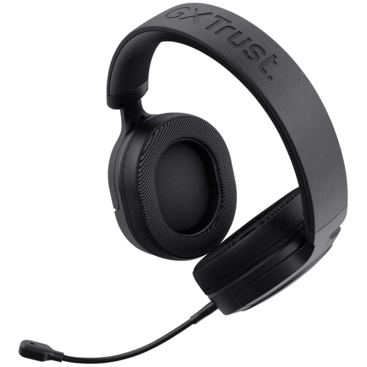 Trust GXT 498 Forta vezetékes gaming fejhallgató, hivatalos PS5, PS4 licensz, Levehető mikrofon, 50mm meghajtó, 1.2m kábel, Fekete