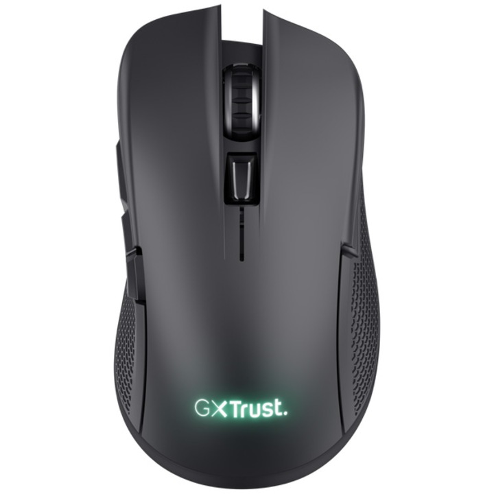 Безжична мишка Gaming Trust GXT 923 YBAR, Акумулаторна, RGB, 7200 DPI, Черен