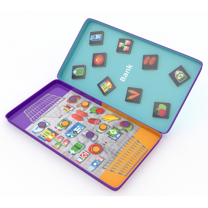 Joc magnetic, The Purple Cow, Lotto shopping, 3-8 ani, Multicolor