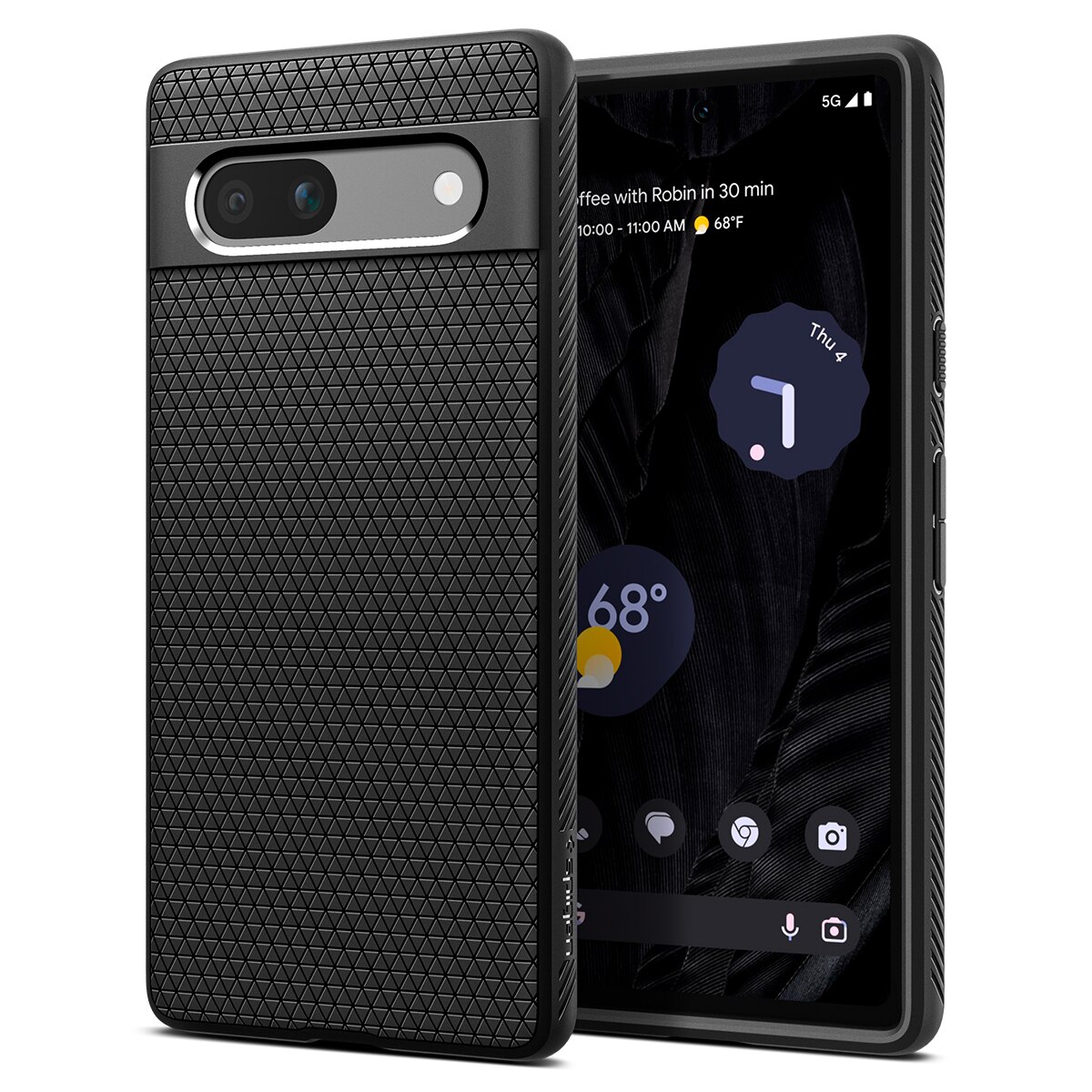 Husa Spigen Liquid Air pentru Google Pixel 7a, culoare negru