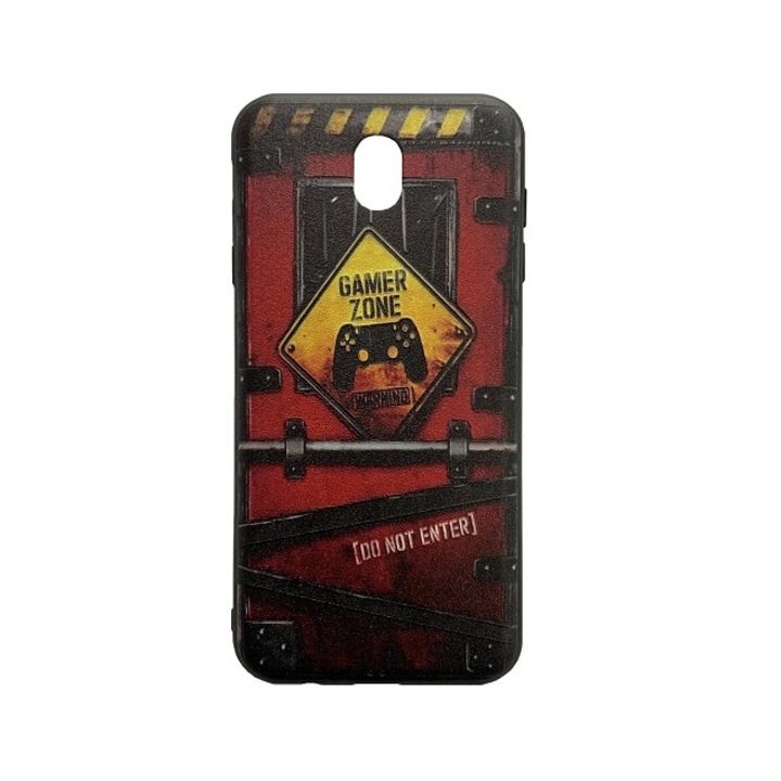 Husa Protectie Pentru Samsung Galaxy J7 2017, Spate Silicon, Model Gamer Zone
